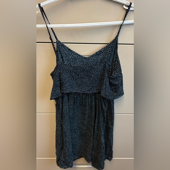 H&M Blue White polka dot Spaghetti Strap Sundress or Night Out women's size XS - Picture 6 of 10
